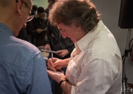 Franco Morone at Camposampiero after the concert signing Cds