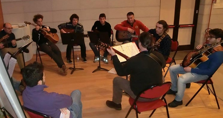 Masterclass di chitarra acustica fingerstyle di Franco Morone organizzatore: Conservatorio di Rovigo, anno 2014