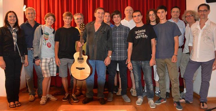 ﻿﻿I partecipanti del corso annuale intensivo di chitarra acustica fingerstyle con Franco Morone a Malosco in Trentino nel 2013