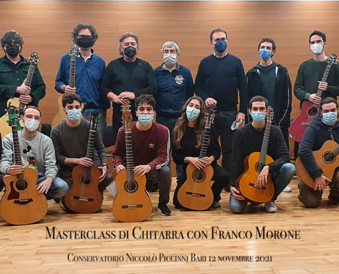 Foto gruppo masterclass con Franco Morone conservatorio di Bari 12.11.2021
