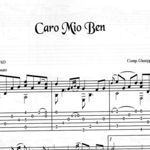 Franco Morone Caro-Mio-Ben Music and tabs
