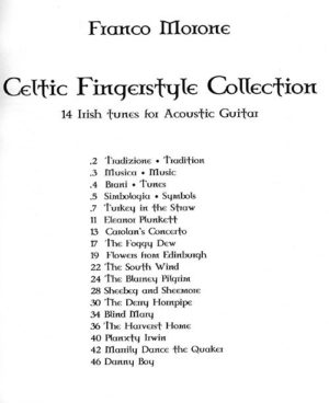 Franco Morone - Celtic Fingerstyle Collection book - Index