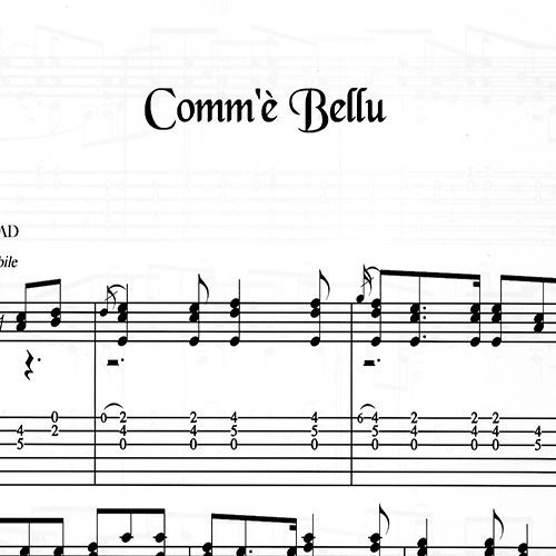 Franco Morone Com'è-Bellu Music and tabs