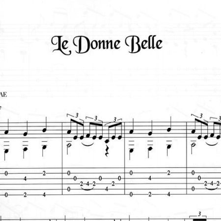 Franco Morone Le-Donne-Belle Music and tabs