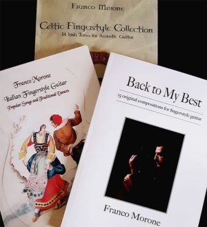Offerta speciale di tre libri per chitarra fingerstyle - Autore: Franco Morone