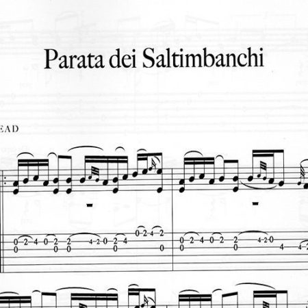 Franco Morone Parata-dei-Saltimbanchi Music and tabs